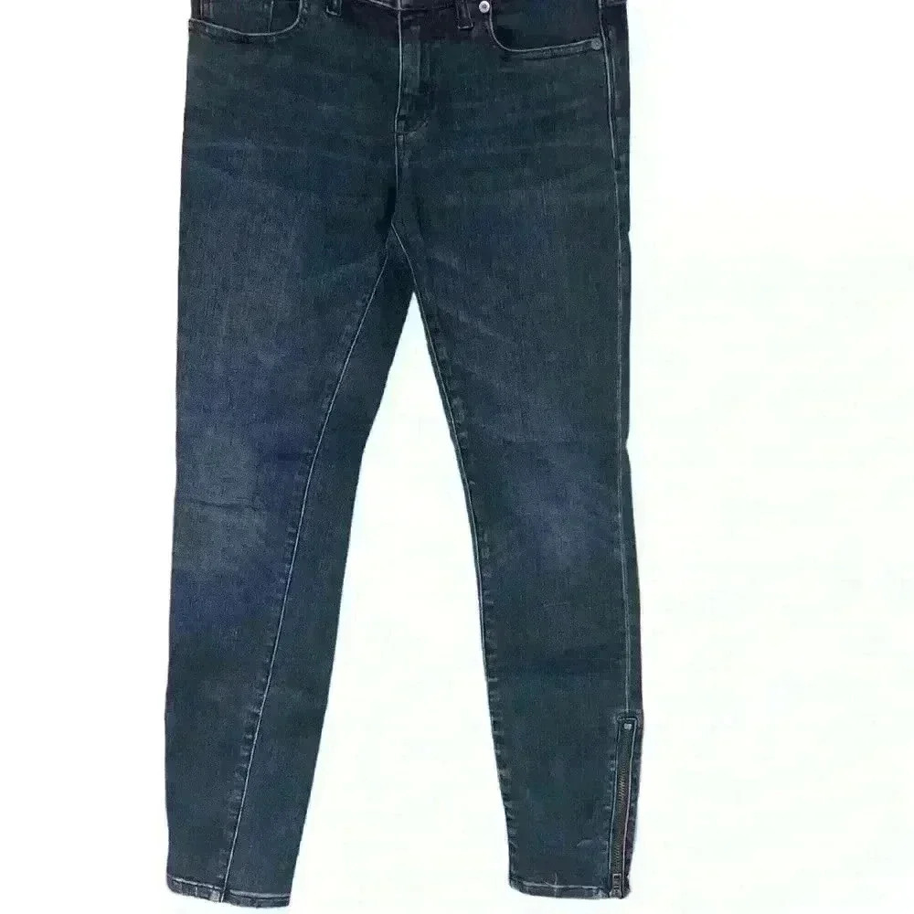 Madewell Skinny Ankle Zip Darkwash Jean Size 27 - Picture 6 of 7